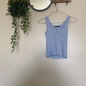 Brandy Melville Dalis Striped Button Tank Top